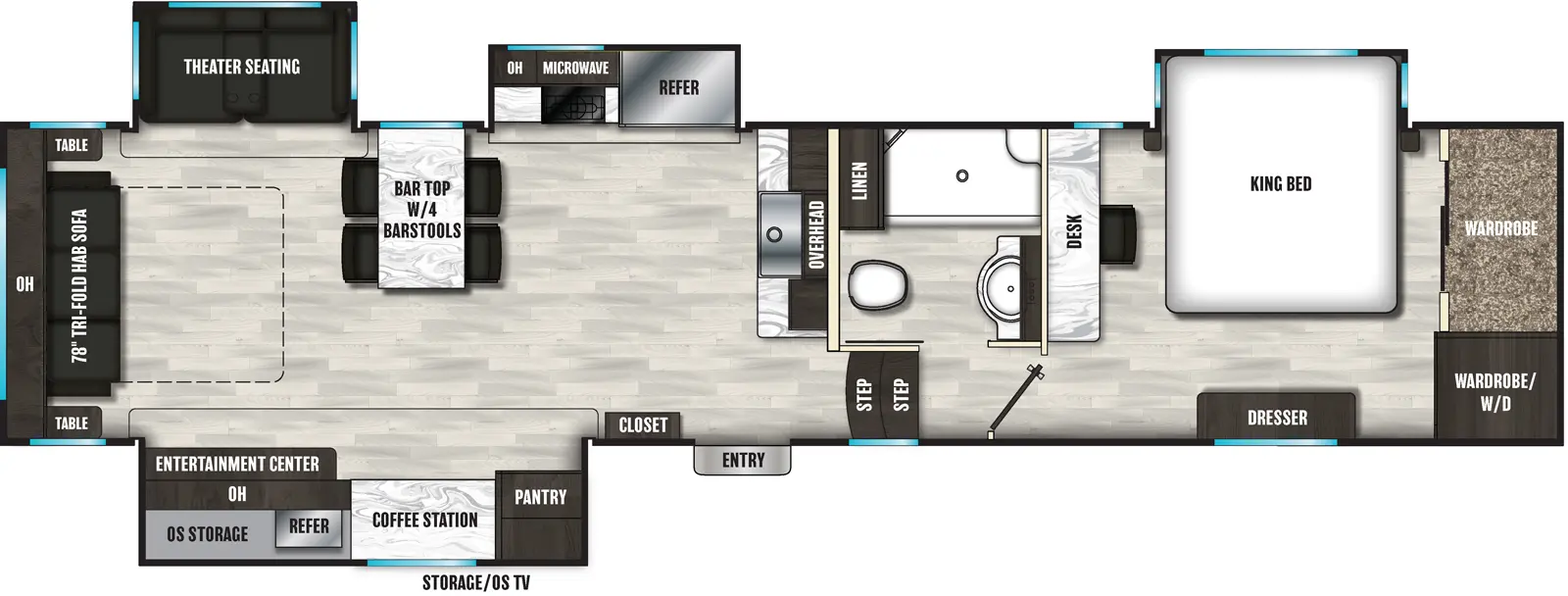 Brookstone 352RLD Floorplan